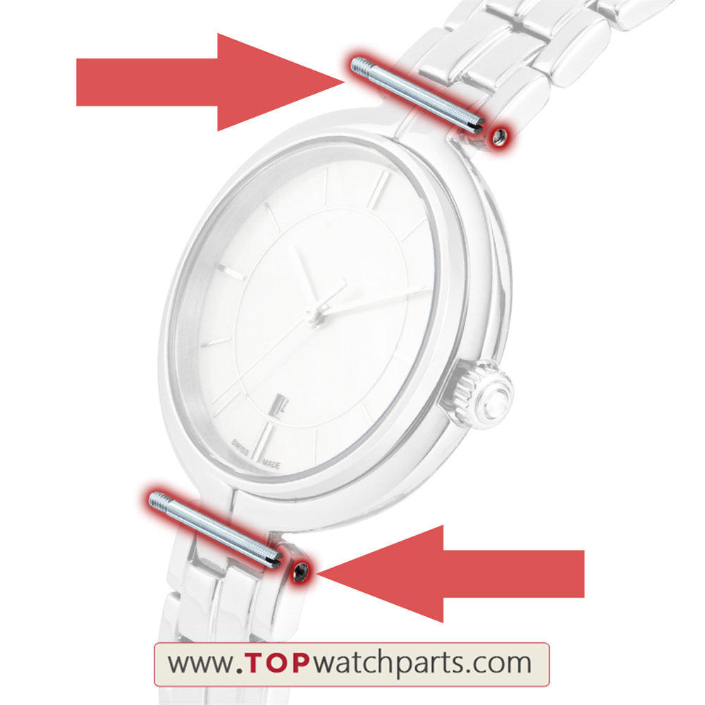 watch band screw tube for TissotT-Trend Flamingo Women's Watch T094.210
