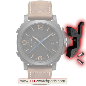 Ceramic Watch Crown Protect Guard for Pam Panerai luminor 1950 3日クロノフライバックウォッチケース