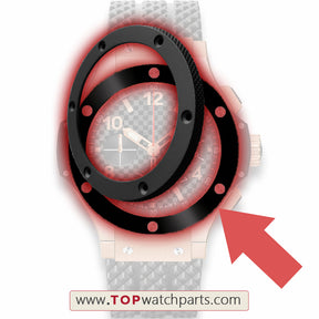 solid steel watch bezel inserts for HUB Hublot Big Bang 44mm automatic mens' watch