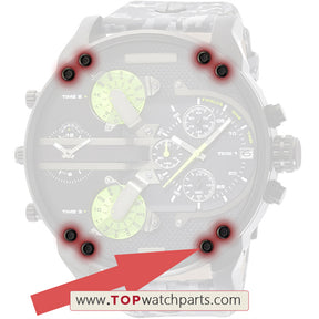 Guarda la vite fissa per il diesel maschile Mr. Daddy 2.0 Chronograph Man Watch Bezel