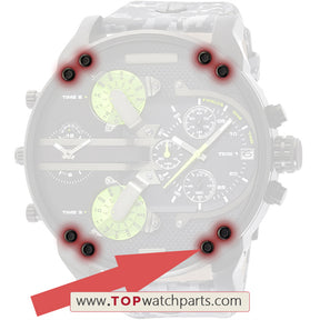 watch fixed screw for Diesel men's Mr. Daddy 2.0 chronograph man watch bezel