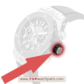 steel waterproof crown for HUB Hublot Big Bang 411 automatic watch