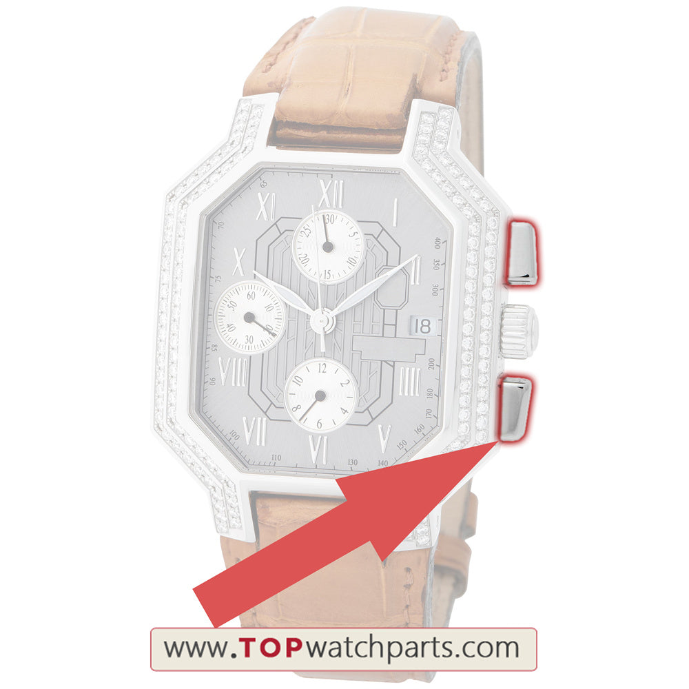 silvery &rose gold color watch  pusher push button for Repossi watch