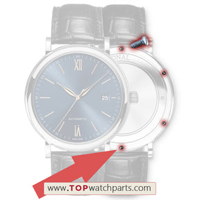 جراب خلفي للساعة ، برغي لعائلة IWC Portofino 40 ، ساعة أوتوماتيكية IW3565