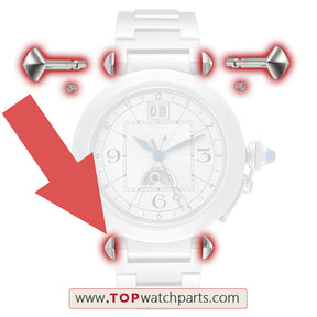 quadrangular pyramid watch screw tube rod for Cartier Pasha watch lug connect link kit