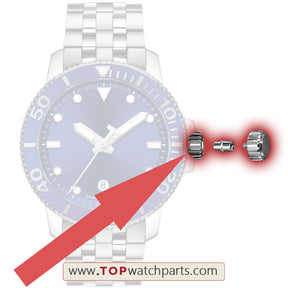 T120.407.11 waterproof screw crown forTissot  Seastar 1000 Automatic Chronometer watch