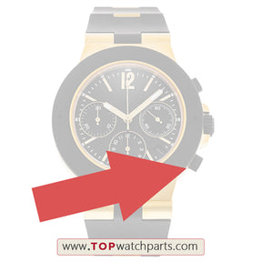 Pulsante per spinta in acciaio per orologio automatico Bvlgari Diagono 38mm AC38