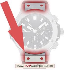 Edelstahl-Armbandabdeckung mit festen Werkzeugen für HUB Hublot Big Bang 301 44 mm Automatikuhr