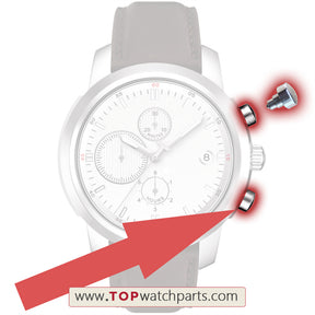 steel pusher button for Tissot T-Sport T014.427 automatic watch