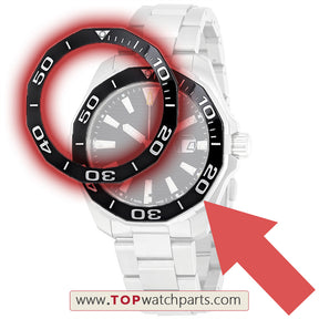 aluminium bezel for TAG HEUER AQUARACER automatic watch WAY201
