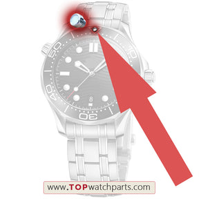 Perles noctilucentes bleu-vert pour lunette céramique de montre automatique OMG Ω Omega Seamaster 300