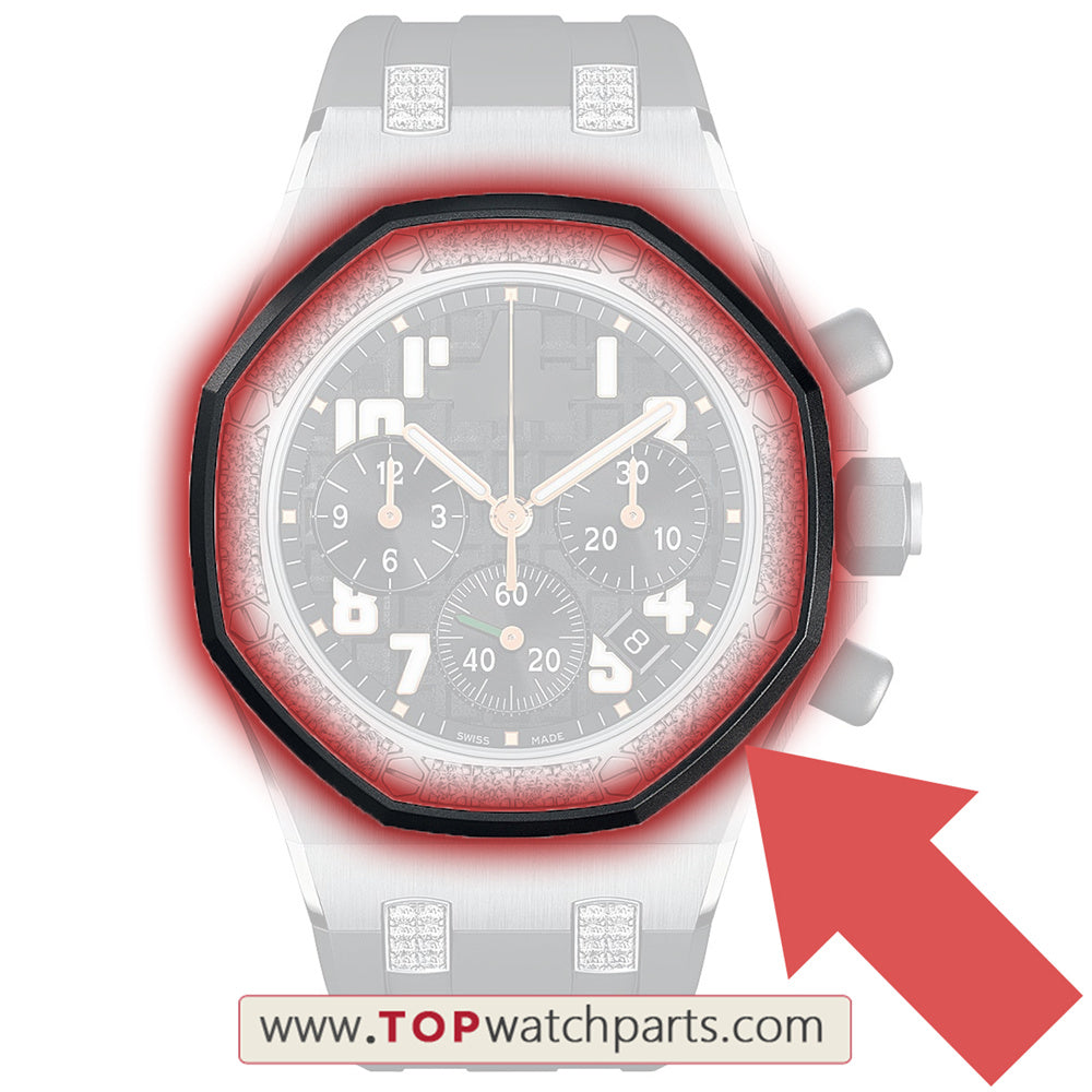 watch bezel overlap rubber ring for AP Audemars Piguet ROO Royal Oak Offshore 37mm ladys‘ watch bezels