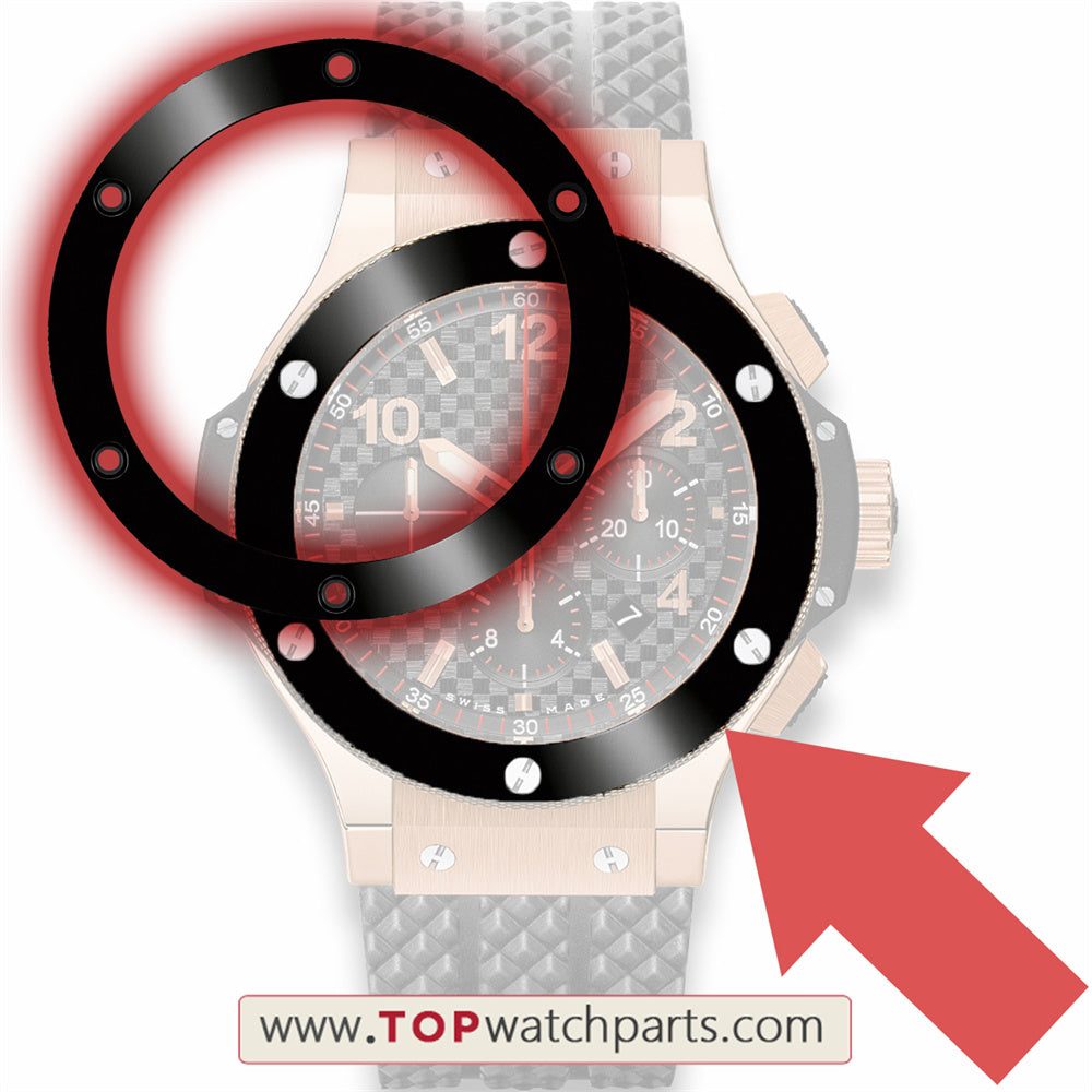 ceramic watch bezel inserts for Hublot Big Bang 44mm automatic watch