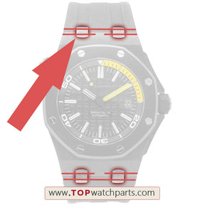 connect watch strap bracelet strap conversion link kit for Audemars Piguet AP Roo Diver carbon/ceramic watch case link kit 15706