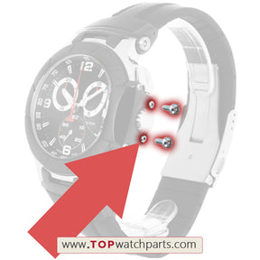مسامير ساعة سداسية داخلية لساعة Tissot T-Race T-sport T048 كرونوغراف تاج براغي حماية ساعة حماية براغي