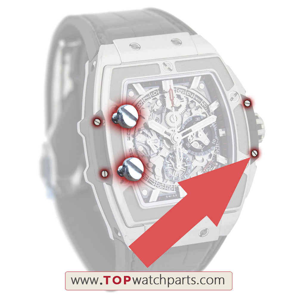 steel mirco watch screw for HUB Hublot Spirit of Big Bang 601 watch case bezel parts