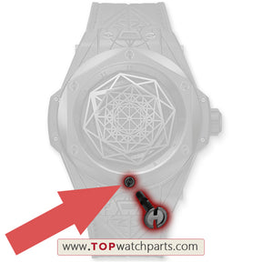 watch bezel H screw for Hublot Big Bang King SANG BLEU watch case