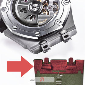inserts de bracelet interchangeables pour bracelet en cuir de montre AP Audemars Piguet Diver 15720ST