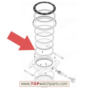 steel watch glass seal washer ring for Rolex Submariner 116610 watch glass