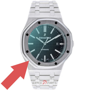 steel watch bezel+sapphire crystal glass for AP Audemars Piguet Royal Oak 15400 watch