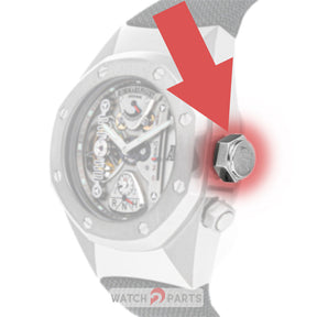 steel crown for AP Audemars Piguet RO Royal Oak Tourbillon Concept Alacrite 25980AI.OO.D003SU.01 automatic watch