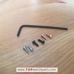 inner hexagon watch screws for Tissot T-Race T-sport T048 chronograph watch crown brige protect guard watch screw