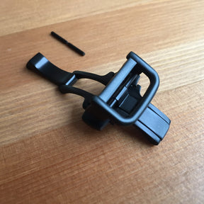 20mm matte black PVD push-button deployment watch buckle/clasp for Panerai Radiomir Luminor watch band/strap - topwatchparts.com