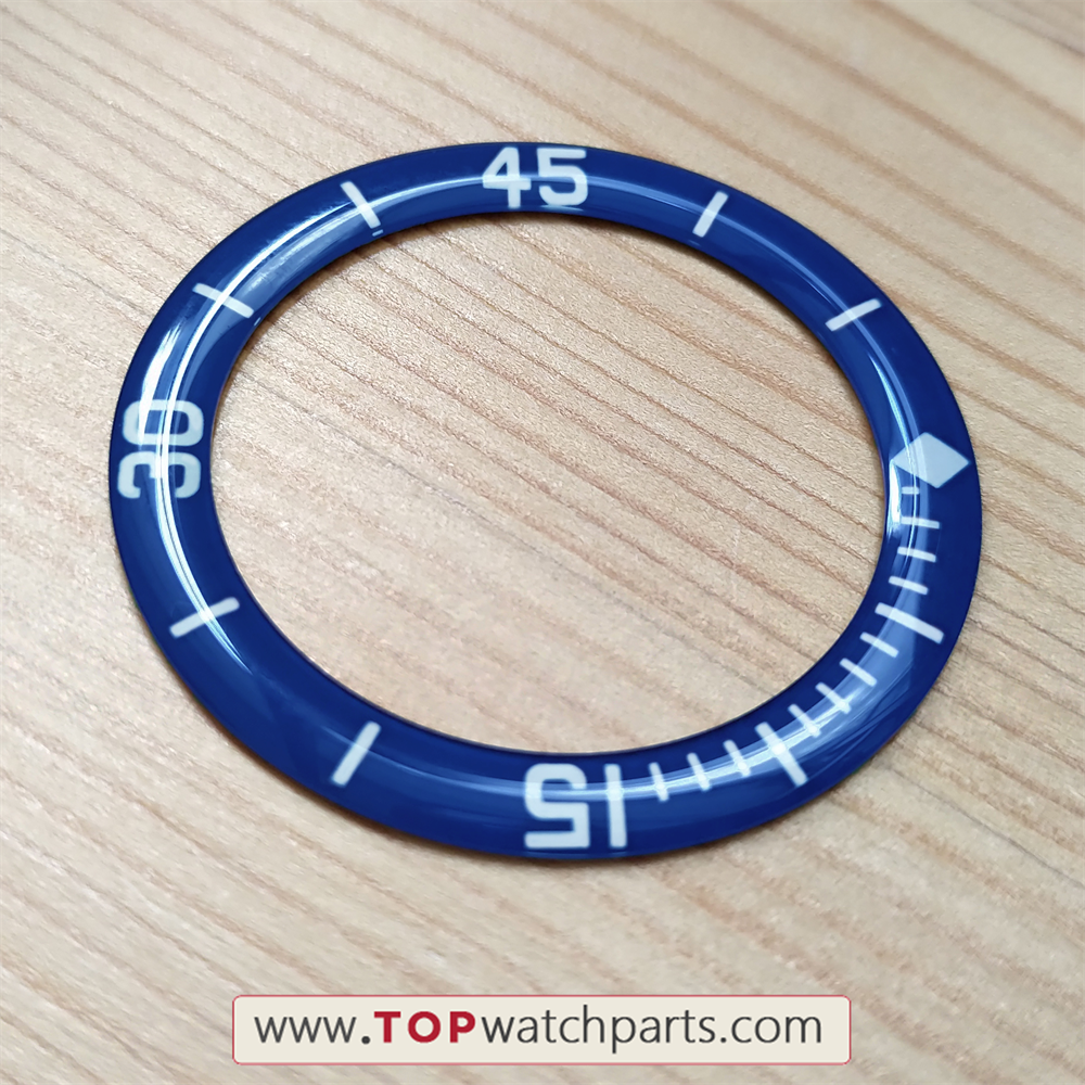 sapphire luminous watch bezel for Blancpain Fifty Fathoms Automatique 5015 watch - topwatchparts.com