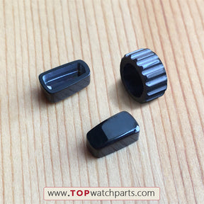 steel instead ceramic push button cap for HUB Hublot Classic Fusion Chronograph 521 watch pusher cover parts - topwatchparts.com