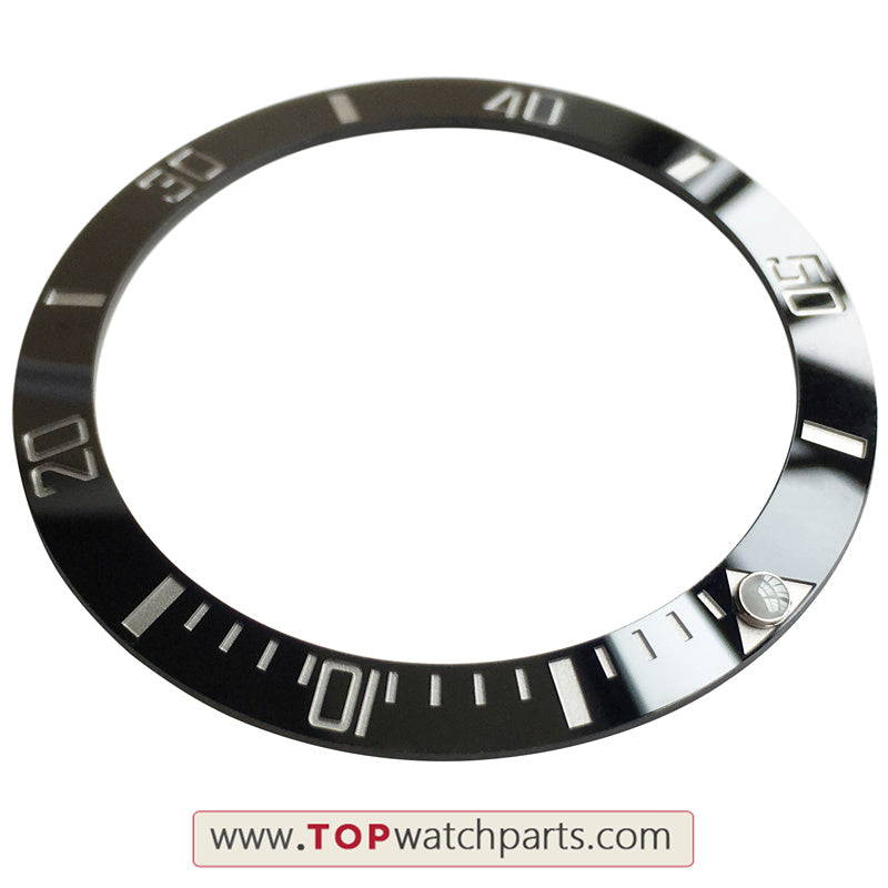 126610 titanium silvery color word ceramic bezel for Rolex Submariner SUB 41mm automatic watch - topwatchparts.com