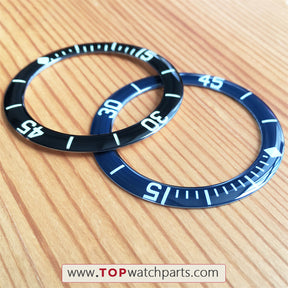 sapphire luminous watch bezel for Blancpain Fifty Fathoms Automatique 5015 watch - topwatchparts.com