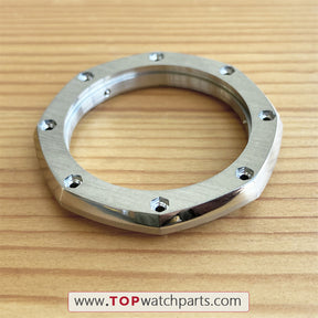 brushed steel bezel for AP Audemars Piguet ROO Royal Oak Offshore Diver 26730st Chronograph watch - topwatchparts.com