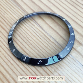 tachymeter ceramic bezel for Longines Conquest L2.744.4.56.7 automatic chronograph Men's watch - topwatchparts.com