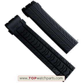 rubber band strap for Tissot T-Race MotoGP Chronograph Men's watch T092.427 - topwatchparts.com