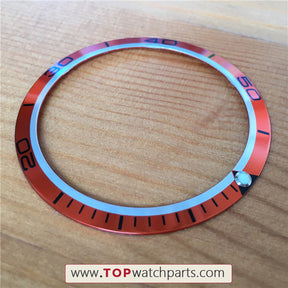 Luminous aluminum 41mm bezel inserts loop for Omega Seamaster Good Planet GMT 45.5mm automatic watch - topwatchparts.com