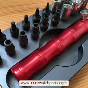 crown&button tubes' screwdriver removal tool for Rolex Tudor Carl F.Bucherer watch - topwatchparts.com