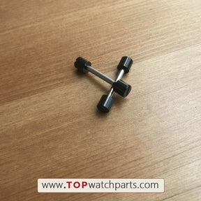 24.4mm  watch screw tube for Bvlgari Diagono 42mm watch(black/silvery) - topwatchparts.com