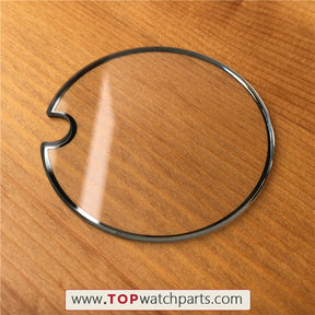 Mineral Crystal Glass for Diesel Big Daddy chronograph men's watch - topwatchparts.com