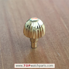 pumpkin screw push watch crown for Breitling Chronomat blackbird watch - topwatchparts.com