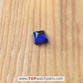 Uhren-Saphirglas (blauer Zirkon) für Cartier Pasha 40,5 mm, Kronenschutzteile