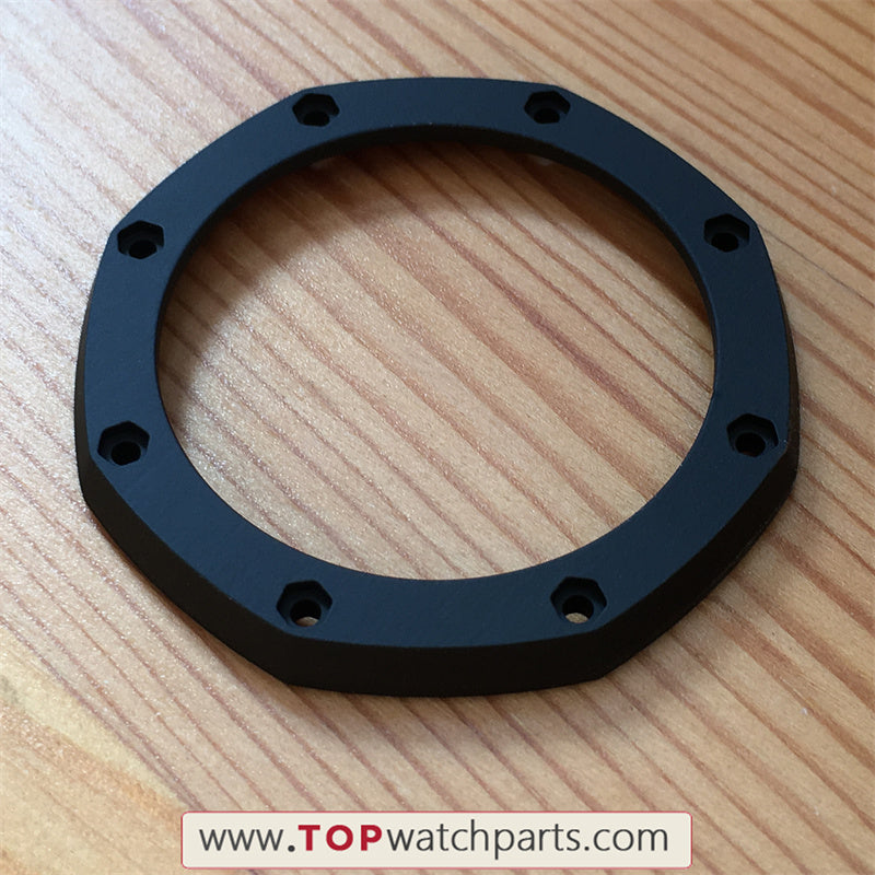 Rubber coating steel bezel inserts for AP Audemars Piguet ROO Royal Oak Offshore 42mm 25940 automatic watch - topwatchparts.com
