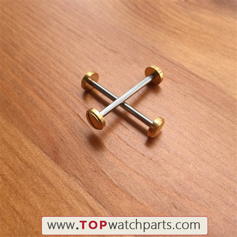 24mm watch screwtube rod for Versace V-Race watch lug link kit parts(gold/rose gold/black/silvery) - topwatchparts.com