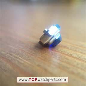 blue sapphire crystal watch crown for Cartier Tank MC Small Seconds man watch - topwatchparts.com