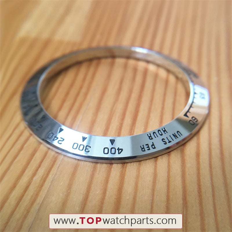 steel bezel for Rolex Cosmograph Daytona 40mm automatic watch 116520 - topwatchparts.com
