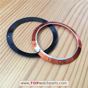 30.8-37.8mm aluminium bezel for OMG Omega Seamaster automatic watch - topwatchparts.com