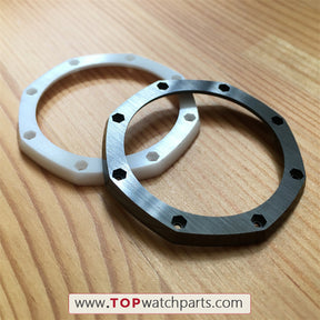 brushed ceramic watch bezel for Audemars Piguet ROO Royal Oak Offshore 44mm panda watch 26400 26401 - topwatchparts.com