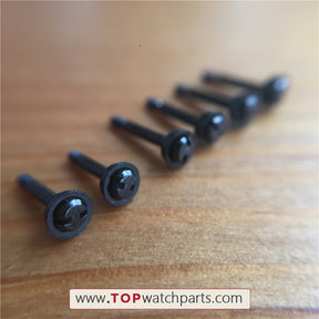 Black PVD all steel Hublot king power 48mm bezel  micro screw - topwatchparts.com
