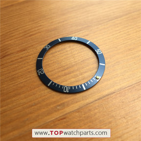 Luminous aluminum watch bezel insert for Tudor Heritage Black Bay Bronze automatic watch - topwatchparts.com