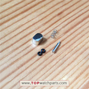 steel pusher button for Bvlgari Diagono 38mm AC38 automatic watch - topwatchparts.com