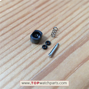 steel pusher button for Bvlgari Diagono 38mm AC38 automatic watch - topwatchparts.com